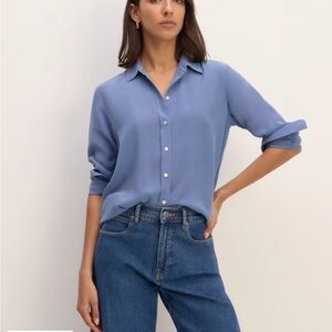 NWT Everlane The Must-Have Shirt in Washable Silk